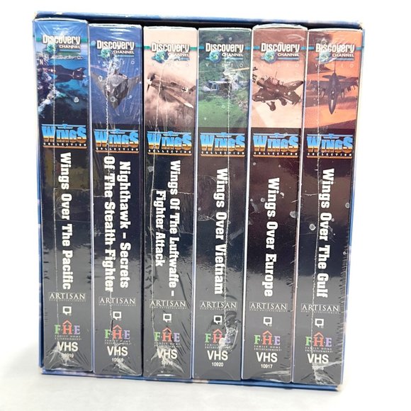 Discovery Channel Wings VHS Collection 6 Tapes Best of Military Aviation Vietnam - Picture 3 of 6